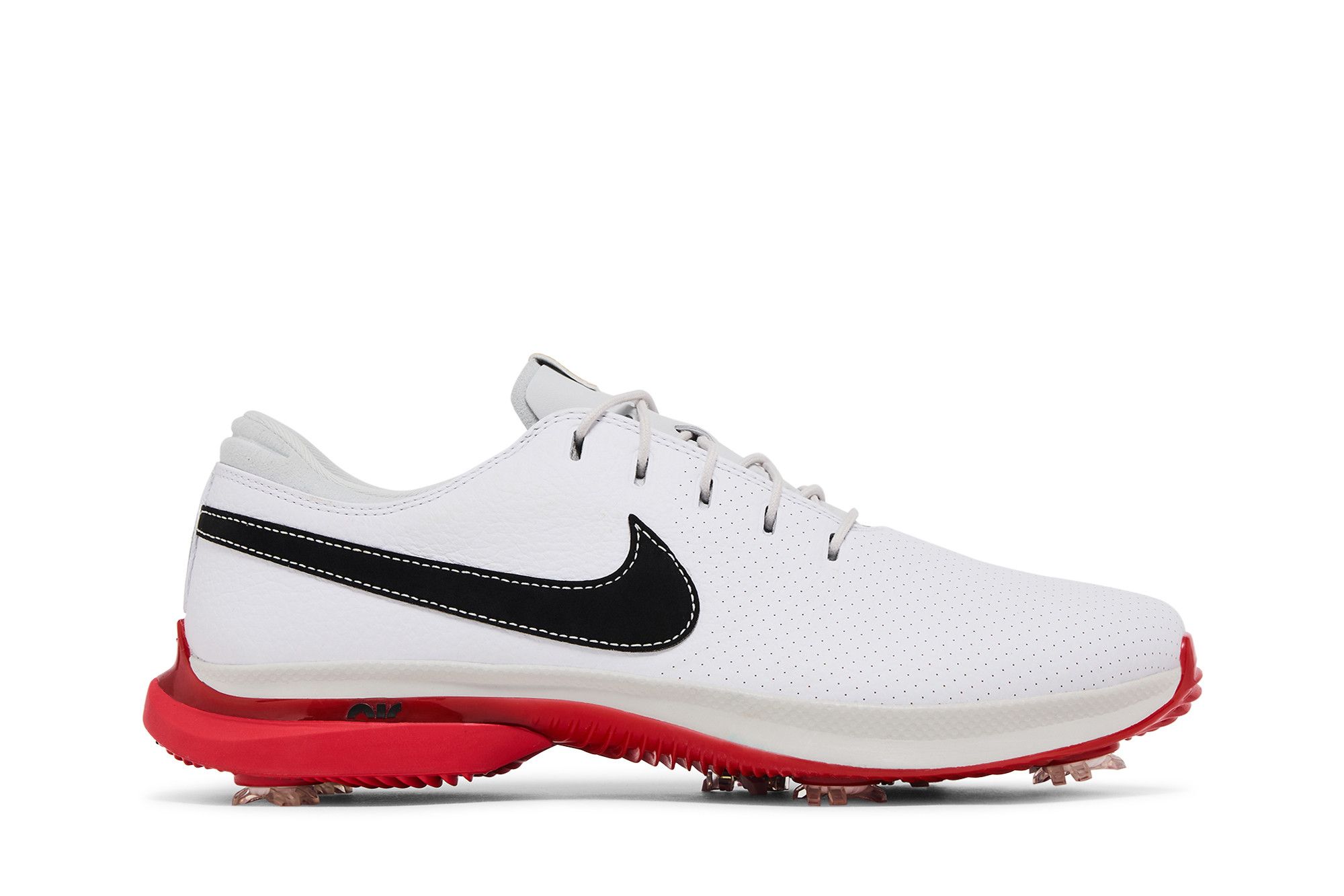 Sz 12.5 - Nike Men\'s Air Zoom Victory Tour 3 \'White Track Red\' Cleats DV6798-101 Nike Air Zoom Victory Tour 3 Golf Shoes White Red DV6798 101  main image 4