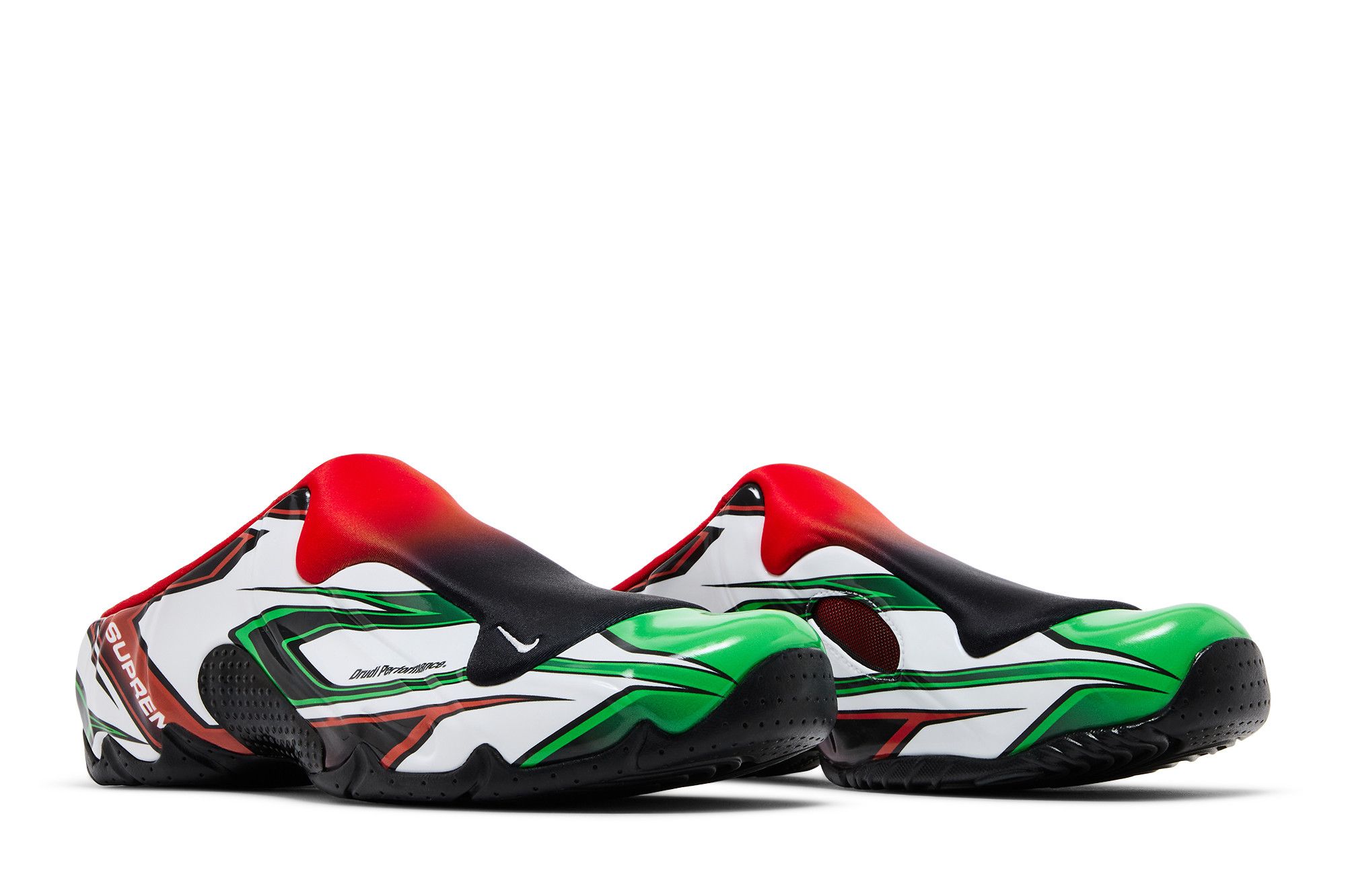 Nike Clogposite X Supreme Clogs Men Size 11.5 White/Gym‎ Green/Red FN0289-100 Supreme X Clogposite  main image 2