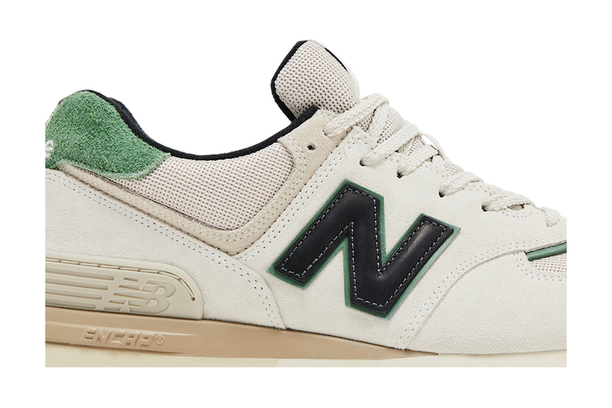 Deals on Men's 574 Legacy 'White Black Green' on Sneakers.com