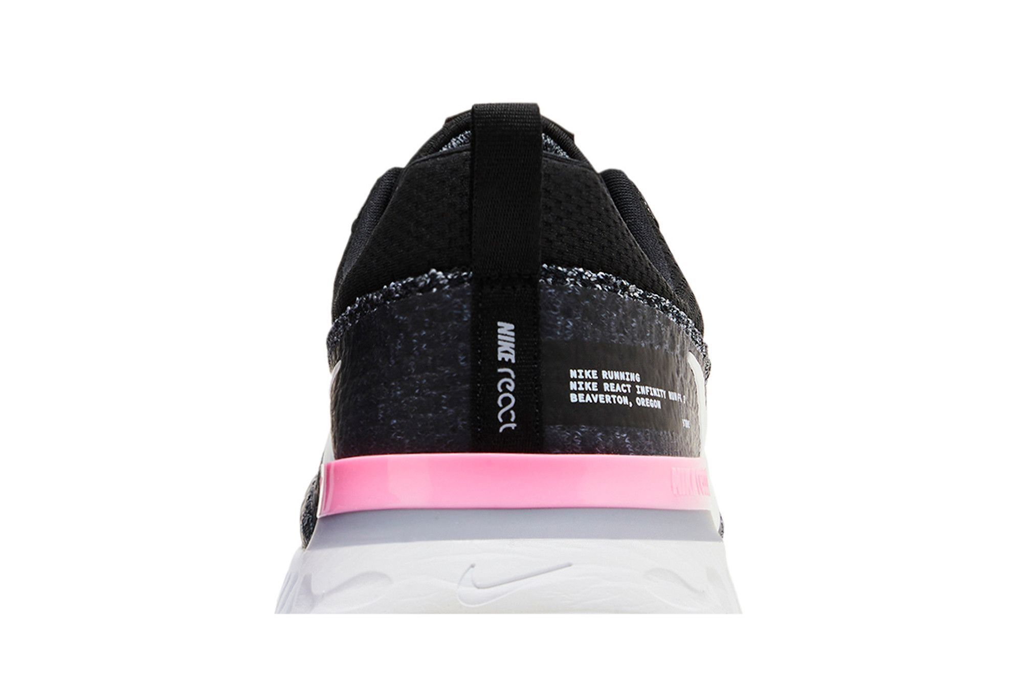 Nike React Infinity Run Flyknit 3 Mens Sneakers DZ3014-001 Black Grey Pink   11 Nike React Infinity Run Flyknit 3 Black Pink Turquoise (W  main image 3
