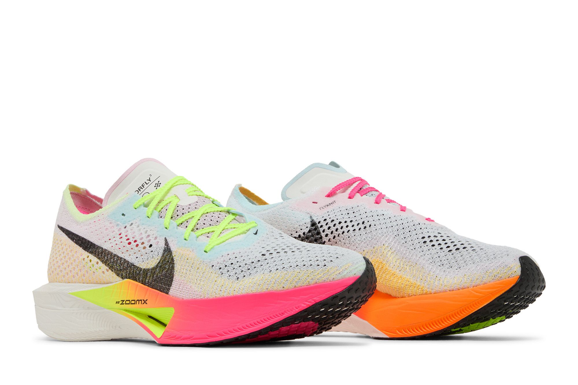 NWOB Men\'s Sz 11 Nike ZoomX Vaporfly Next% 3 Multi-Color Running HQ3219-902 Neon Multicolor Nike ZoomX Vaporfly NEXT% 3 FK | SVD main image 2