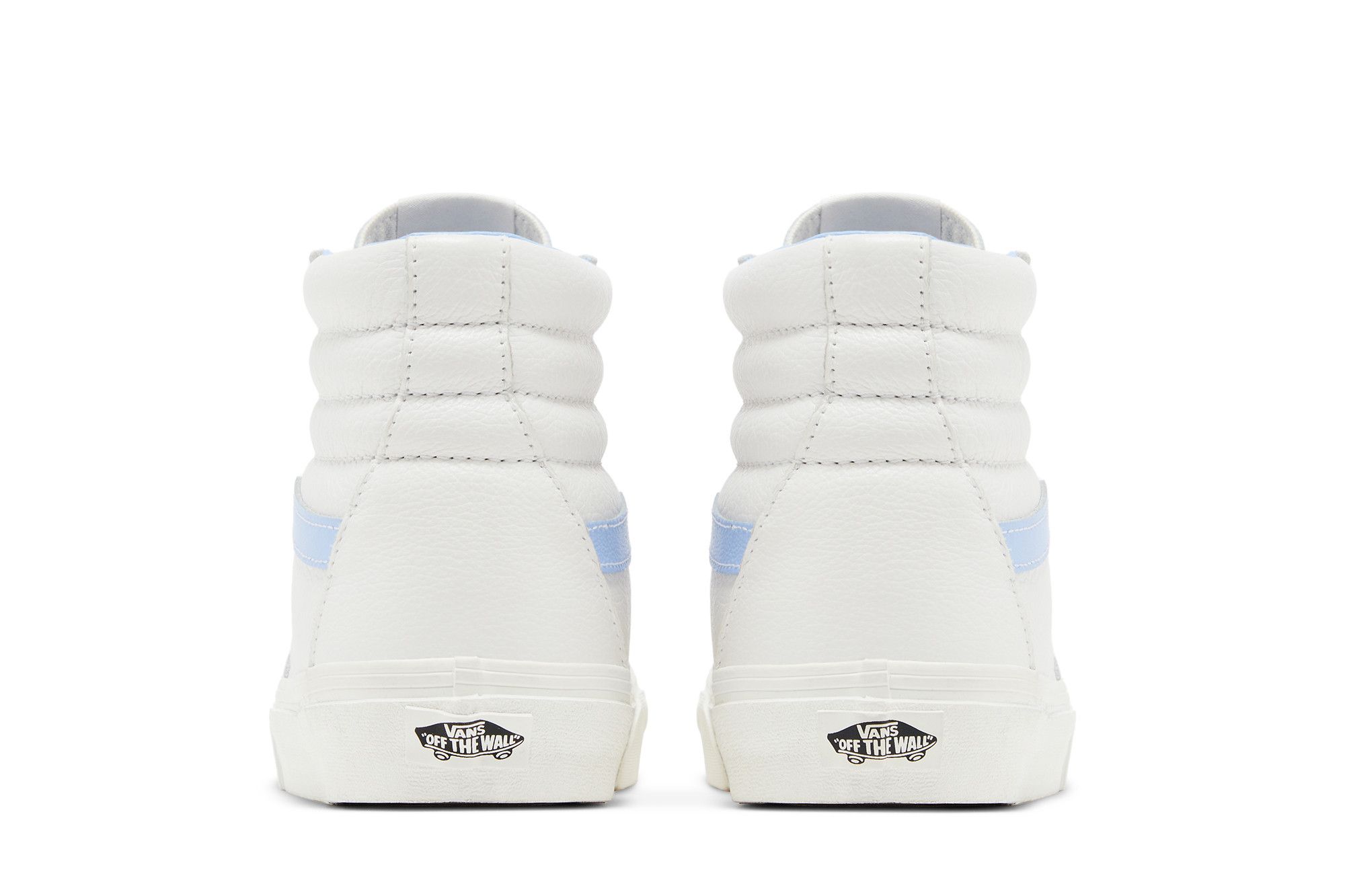 NEW Vans Men\'s Sk8-Hi Vintage Leather Blanc De Blanc White Blue shoes Size 9 US Vans Skate SK8-Hi Wearaway - White/Blue - Swell-O-Phonic main image 3