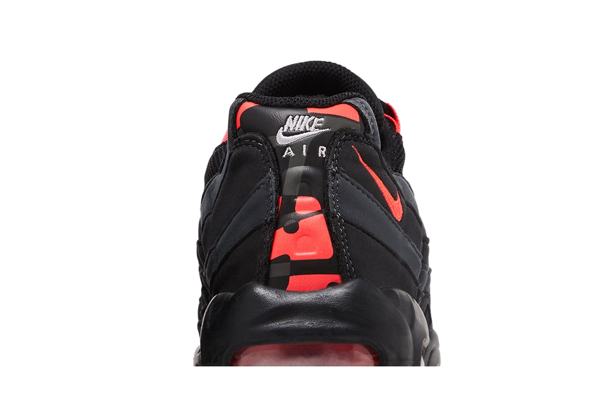 Deals on Men's Air Max 95 'Black Laser Crimson' on Sneakers.com