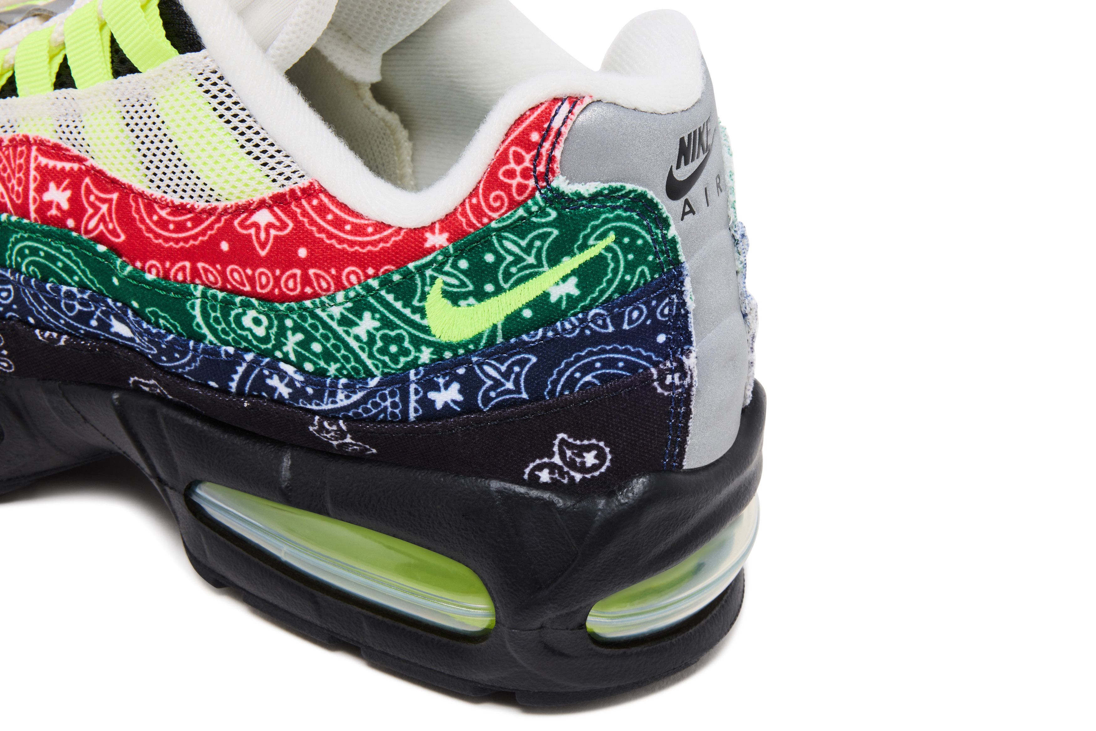Nike Air Max 95 OG \'Big Bubble - Paisley Neon\' IQ0620-100 MENS SIZE 8.5 Air Max 95 OG  main image 4
