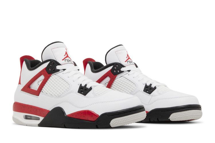 Deals on Air Jordan 4 Retro GS 'Red Cement' on Sneakers.com